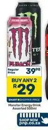 Pick n Pay Hypermarket Monster - energy drink offer
