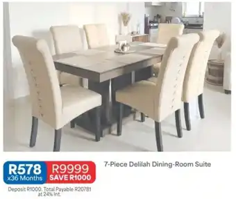 OK Furniture Delilah Dining-Room Suite offer