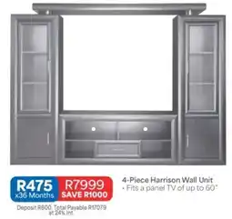 OK Furniture 4-Piece Harrison Wall Unit offer