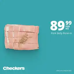 Checkers Pork Belly Bone-in offer