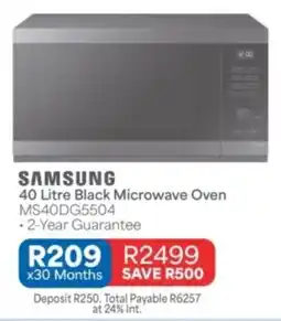 OK Furniture Samsung Black Microwave Oven offer