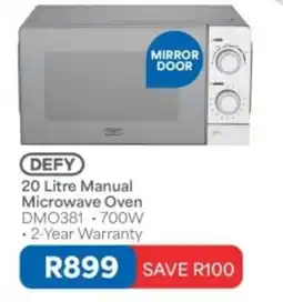 OK Furniture DEFY 20 Litre Manual Microwave Oven offer