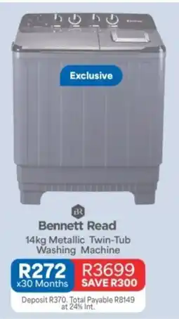 OK Furniture Bennett Read Metallic Twin-Tub Washing Machine offer