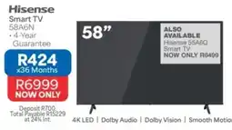 OK Furniture Hisense Smart TV 58A6N offer