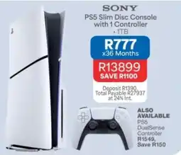 OK Furniture Sony PS5 Slim Disc Console with 1 Controller offer