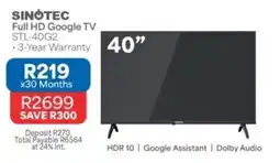OK Furniture Sinotec 40" Full HD Google TV offer