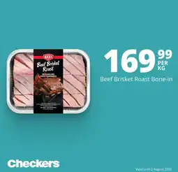 Checkers Buccaneer's Best Beef Brisket Roast offer