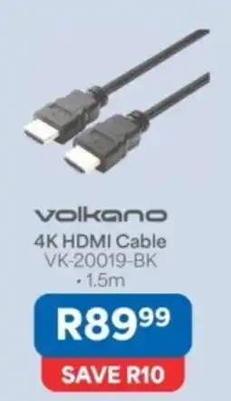 OK Furniture volkano 4K HDMI Cable offer