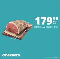 Checkers Beef Rib-Eye Roast Cap On offer