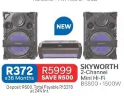 OK Furniture SKYWORTH 2-Channel Mini Hi-Fi offer