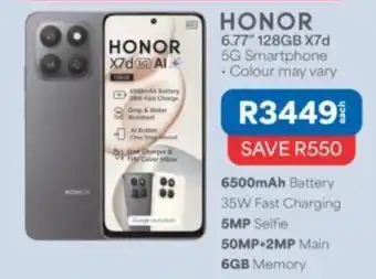 OK Furniture HONOR X7d 5G Smartphone offer