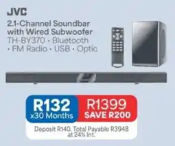 OK Furniture JVC 2.1-Channel Soundbar with Wired Subwoofer offer