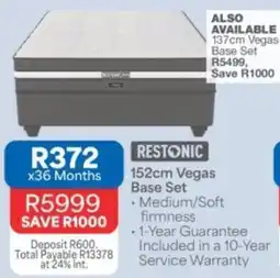 OK Furniture Restonic Vegas Base Set offer