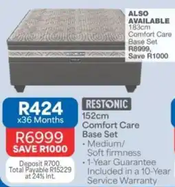 OK Furniture Restonic Comfort Care Base Set offer