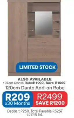OK Furniture Dante Robe offer