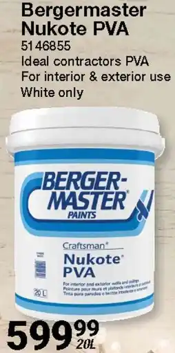 Mica Bergermaster Nukote PVA offer
