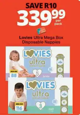 Checkers Hyper Lovies Ultra Mega Box Disposable Nappies offer