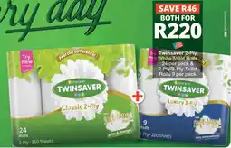 Checkers Hyper Twinsaver 2-Ply White Toilet Rolls & 2-Ply/ 3-Ply Toilet Rolls offer