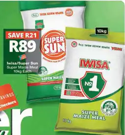 Checkers Hyper Iwisa/Super Sun Super Maize Meal offer