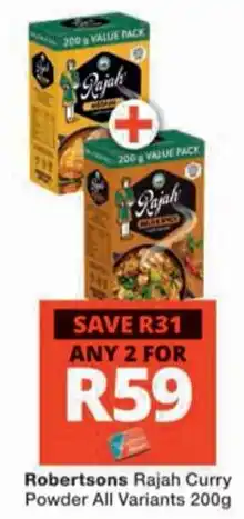 Checkers Hyper Robertsons Rajah Curry Powder offer