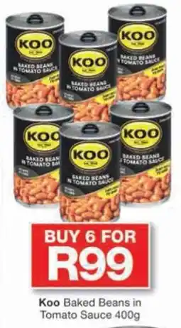 Checkers Hyper Koo Baked Beans in Tomato Sauce offer
