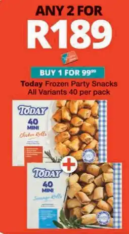 Checkers Hyper Today Mini Chicken Rolls offer