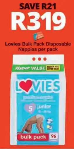 Checkers Hyper Lovies Disposable Nappies offer