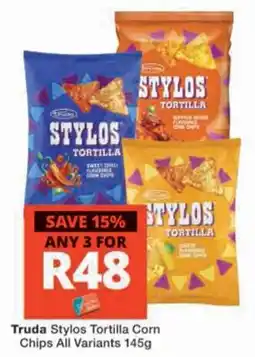 Checkers Hyper Truda Stylos Tortilla Corn Chips offer