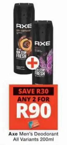 Checkers Hyper Axe Men's Deodorant offer