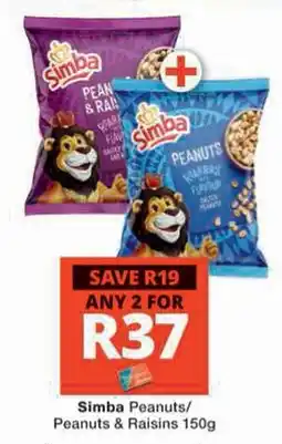 Checkers Hyper Simba Peanuts/ Peanuts & Raisins offer