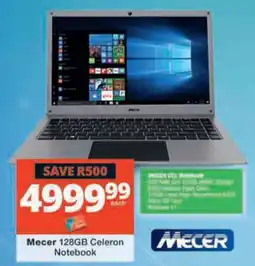 Checkers Hyper Mecer 128GB Celeron Notebook offer