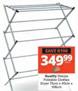 Checkers Hyper Quality Deluxe Foldable Clothes Dryer offer