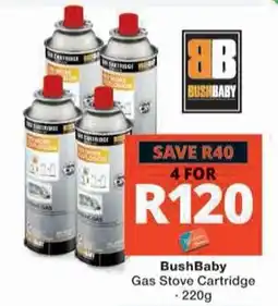 Checkers Hyper BushBaby Gas Stove Cartridge offer