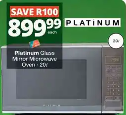 Checkers Hyper Platinum Glass Mirror Microwave Oven offer