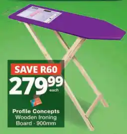 Checkers Hyper Profile Concepts Wooden Ironing Board offer