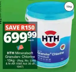 Checkers Hyper HTH Mineralsoft Granular+ Chlorine offer