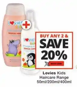 Checkers Lovies Kids Haircare Range offer