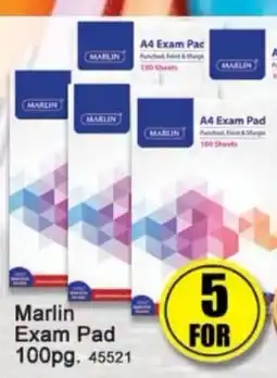 A5 Cash & Carry Marlin Exam Pad offer