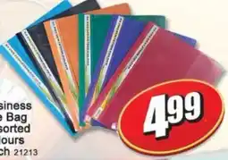 A5 Cash & Carry Business Bag Assorted offer