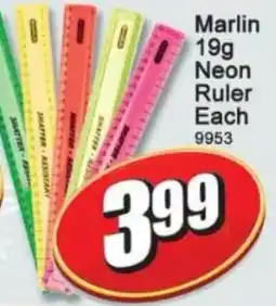 A5 Cash & Carry Marlin Neon Ruler offer