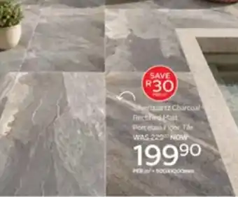 CTM Silverquartz Charcoal Rectified Matt Porcelain Floor Tile offer