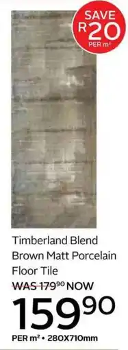 CTM Timberland Blend Brown Matt Porcelain Floor Tile offer