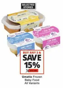 Checkers Umatie Frozen Baby Food offer
