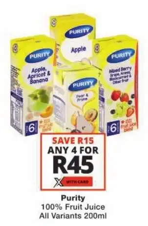 Purity 100% Fruit Juice