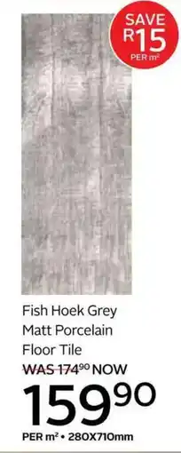 CTM Fish Hoek Grey Matt Porcelain Floor Tile offer
