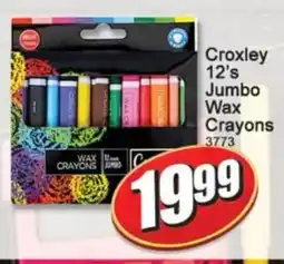A5 Cash & Carry Croxsley 12's Jumbo Wax Crayons offer