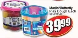 A5 Cash & Carry Marlin/Butterfly Play Dough offer