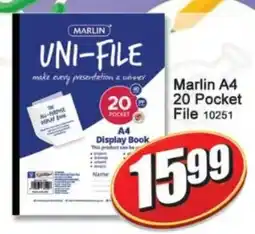 A5 Cash & Carry Marlin UNI-FILE A4 Display Book offer