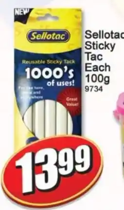 A5 Cash & Carry Sellotac Sticky Tac offer