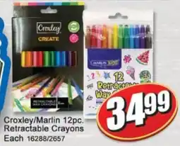 A5 Cash & Carry Croxley/ Marlin Retractable Crayons offer